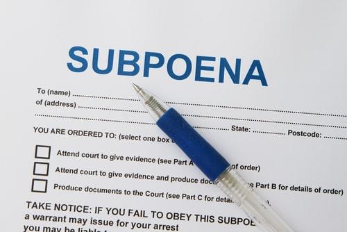 subpoena